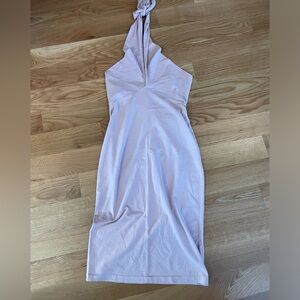 Light pink American apparel halter dress